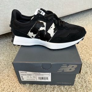 New in Box - New Balance 327 Animal Pack Black Lemonade Cow W 8, UK 39